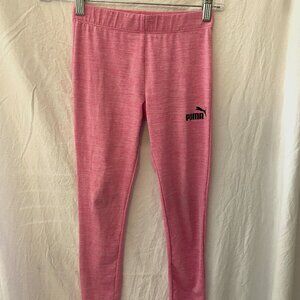 Girl's Pink Puma Leggings